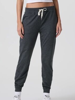 Vuori performance jogger pants charcoal heather medium women's